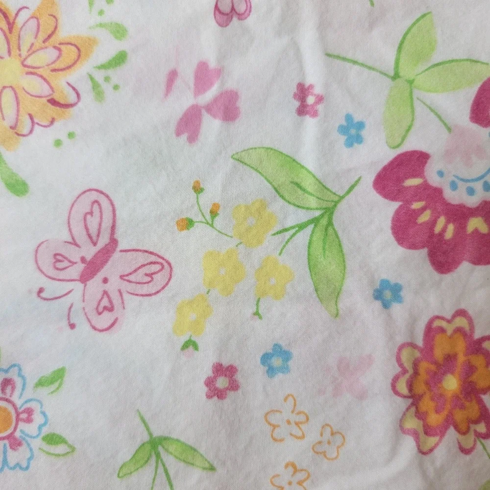 Pottery Barn Kids Garden Party Full 4 Pc Sheet Set Organic Cotton Floral  2011